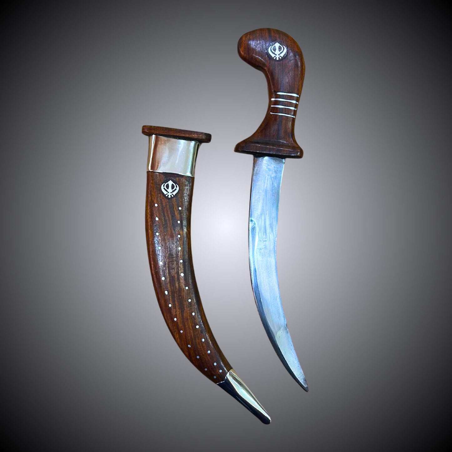 Kirpan Sarbhloh, Sikh Kakar, Kukri, Kakkar, 14 inches Wood case kirpan, Punjabi Kirpan, Sikh Gift Items,