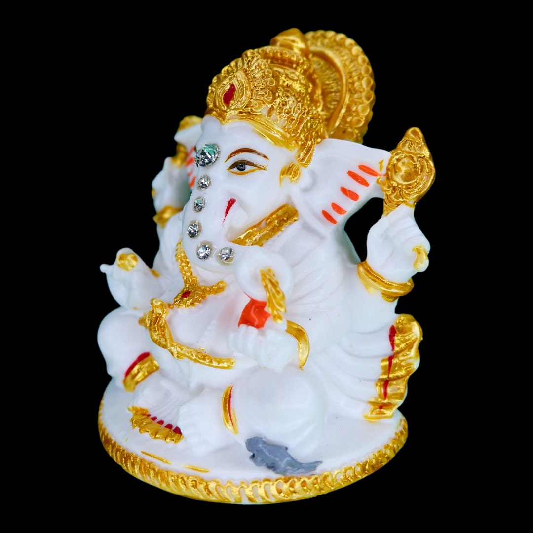 Siri Ganesh Ji Car Dashboard idol, Car dashboard accessories, Hindu god, Siri Ganesha, Hindu Gift Items,