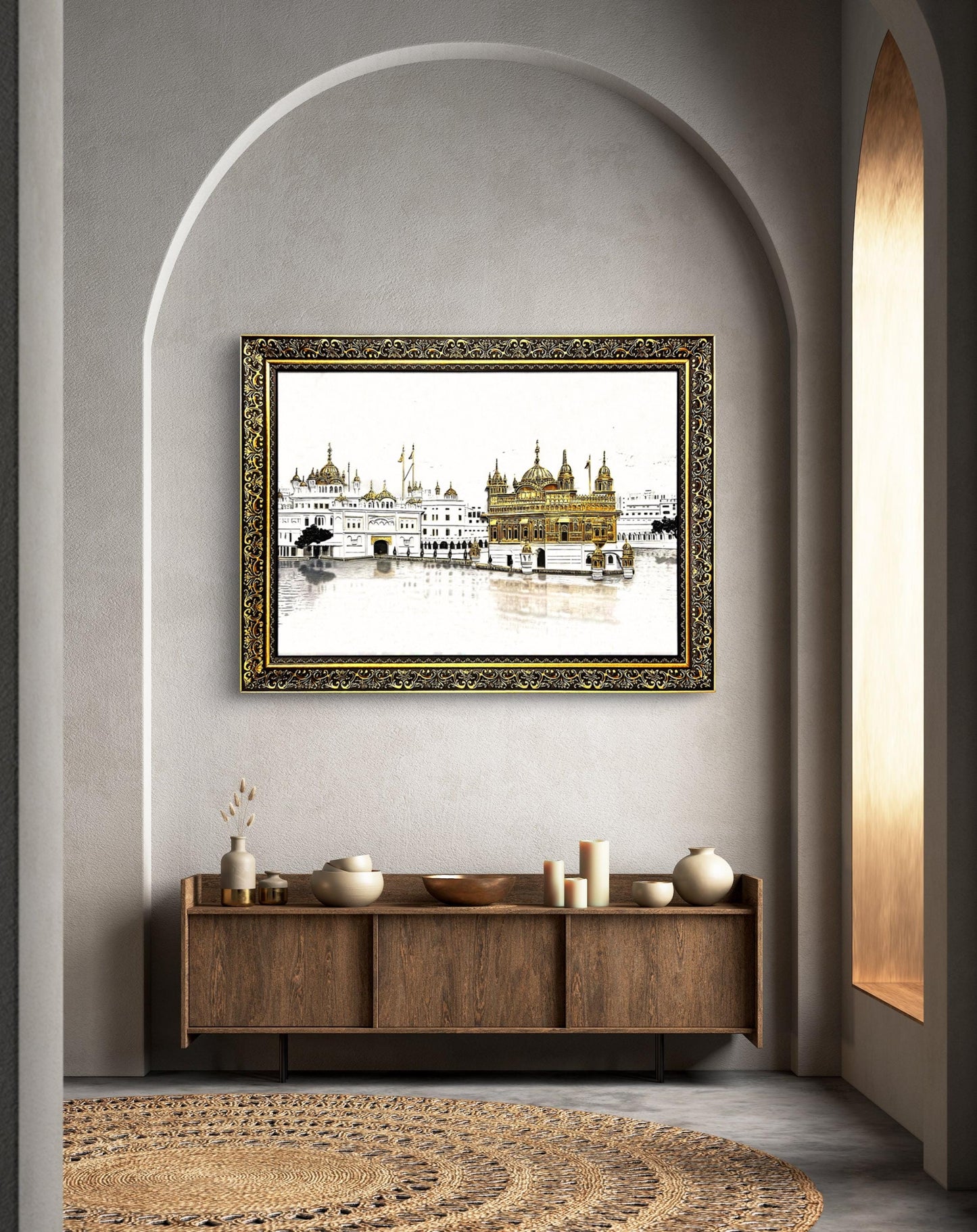 The Golden Temple Premium Photo 32x24 inches, Sri Darbar Sahib Amritsar, Sikh home Decor, Wall Hanging, Sikh gift items,