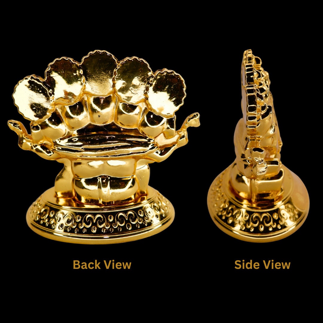 Siri Ganesh Ji Car Dashboard idol, Metal Table Top, Car dashboard accessories, Hindu god, Sri Ganesha, Hindu Gift Items,
