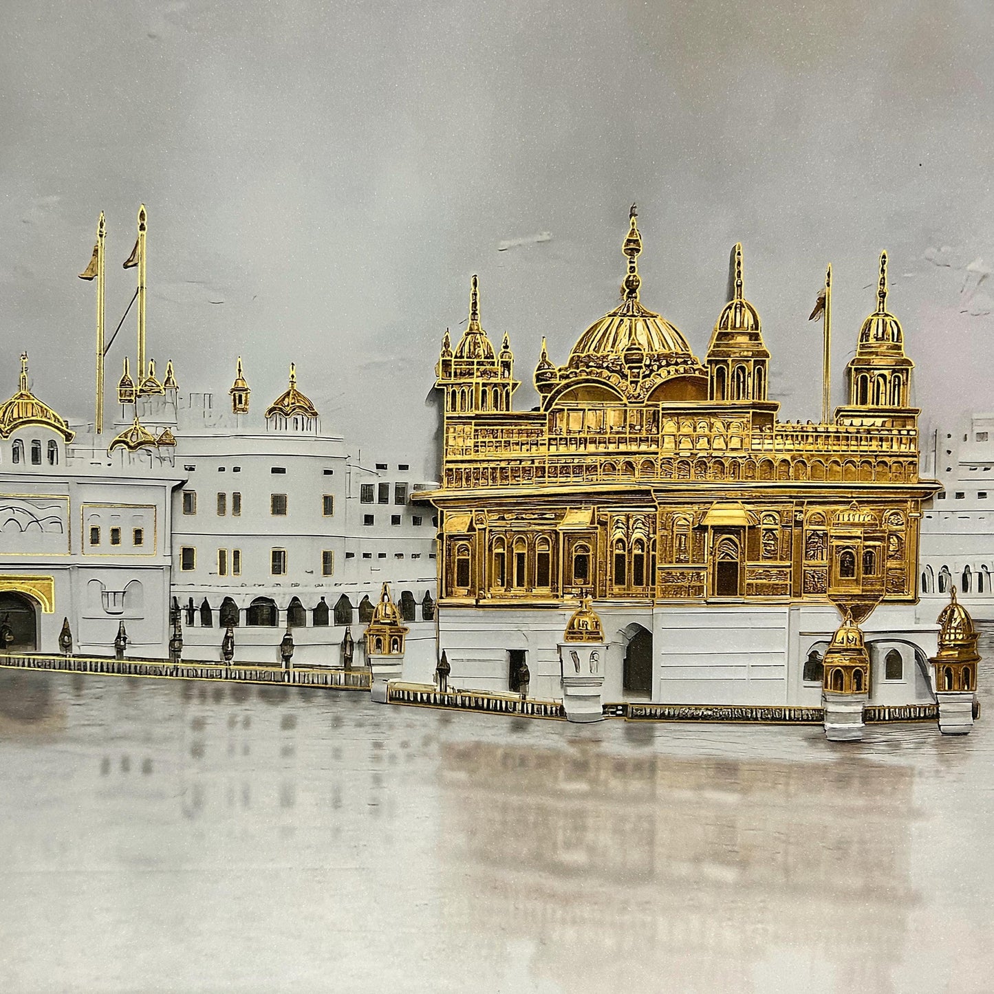 The Golden Temple Premium Photo 32x24 inches, Sri Darbar Sahib Amritsar, Sikh home Decor, Wall Hanging, Sikh gift items,