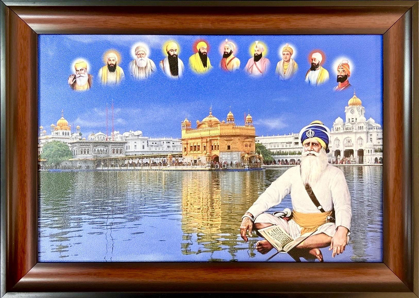 Shaheed Baba Deep Singh Ji, Sikh Gurus, The Golden Temple, Wall Hanging, Sikh Gift items, Punjabi, Sikh photos,