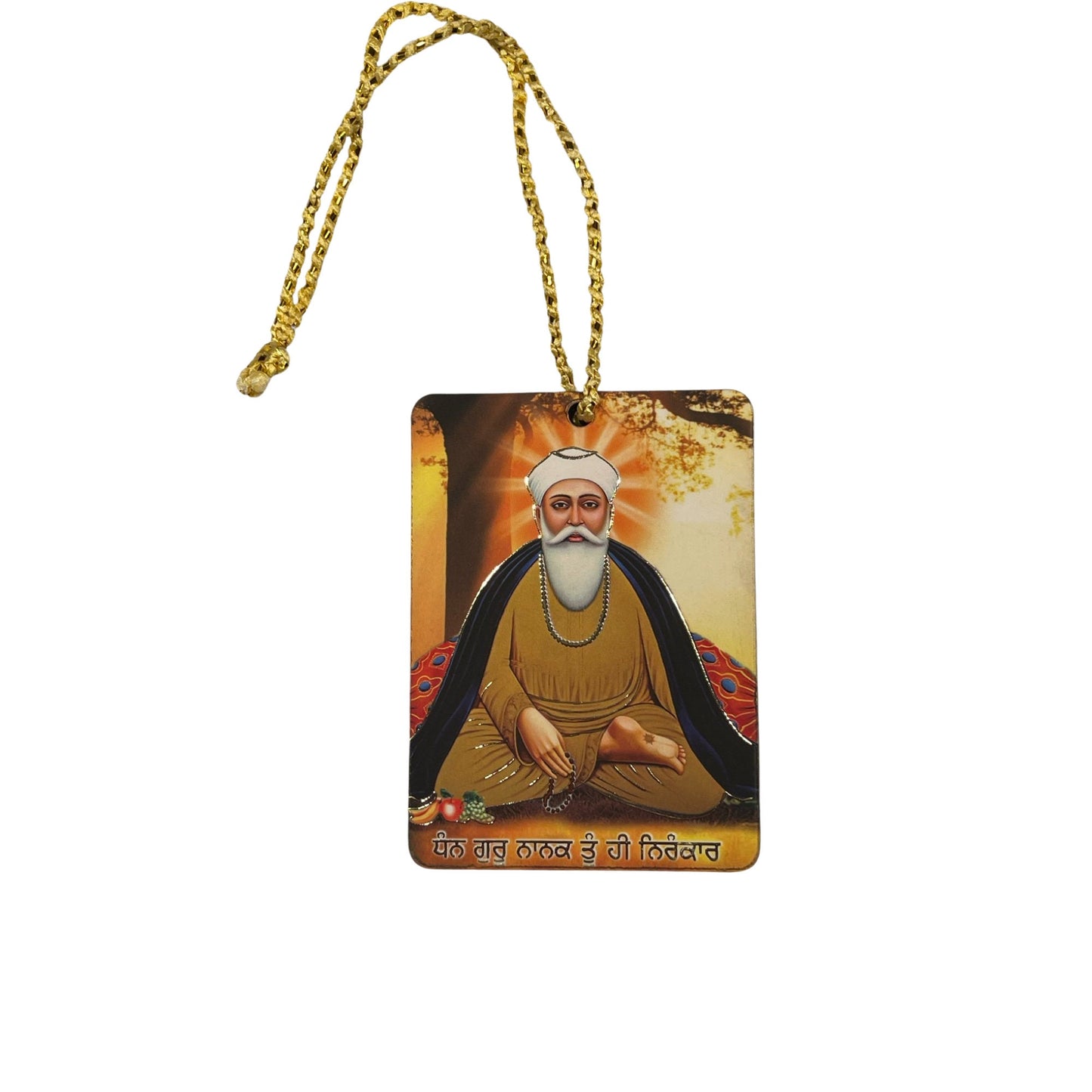 Guru Nanak Dev Ji Photo Car Hanging, Sikh Car Decor, Sikh Gift Items,