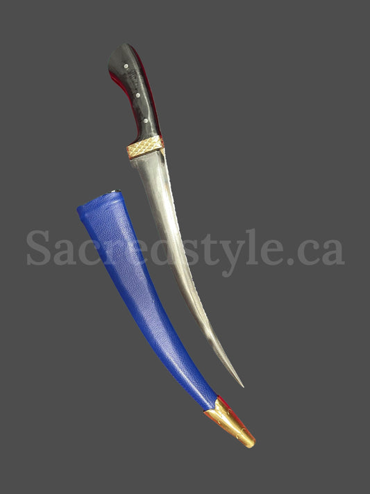 Sikh Khanjar ,Hand Made Sarbloh Pesh Kabz, Sikh Kakar, Kukri, Kakkar, Sikh Gift Items