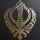 Khanda, Ek Onkar Mandala, Set of two, Sikh Wall Art, Sikh Home Decor, Sikh Wall Hanging, Sikh Wall Decor, Punjabi Gift items, Sikh Items,