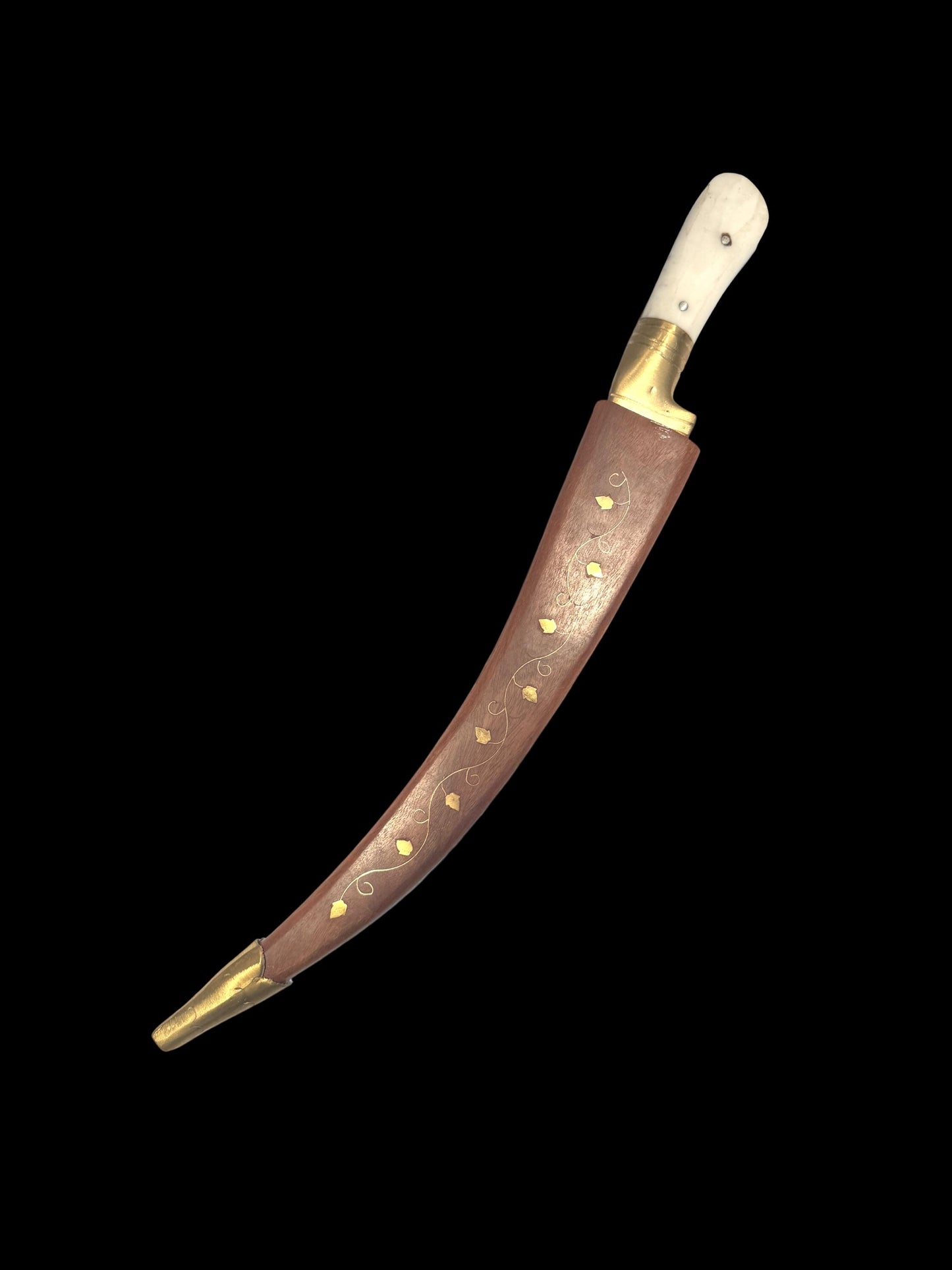 Hand Made Sarbloh Khanjar, wooden case Pesh Kabz, Sikh Kakar, Kukri, Kakkar, Sikh Gift Items