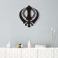 Khanda Metal Wall hanging, Metal Decal, Home Decor, Sikh gift Items,
