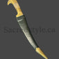 Hand Made Sarbloh Khanjar with Brass Handle, Baaz Khanjar, Pesh Kabz, Sikh Kakar, Kukri, Kakkar,  Sikh Gift Items
