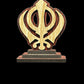Khanda Car Dashboard Accessories, Wood Khanda, Sikh Symbol, 3D Khanda, Car Dashboard Decor, Sikh Items,