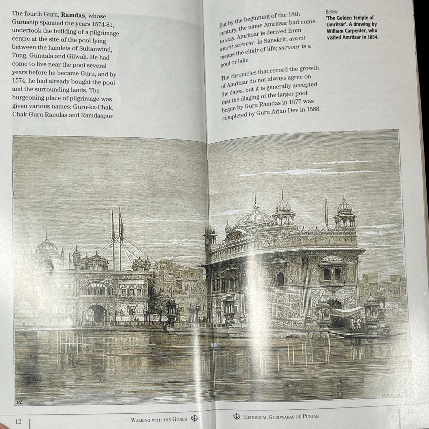 Walking with Gurus, Punjab Sikh Travel Book in English, Sikh Guru History, Sikh Gift items, Punjabi Book