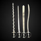 Gatka Kirpan Set of 9 items, Sikh gatka accessory, Sikh Martial Art tools, Sikh Gift items