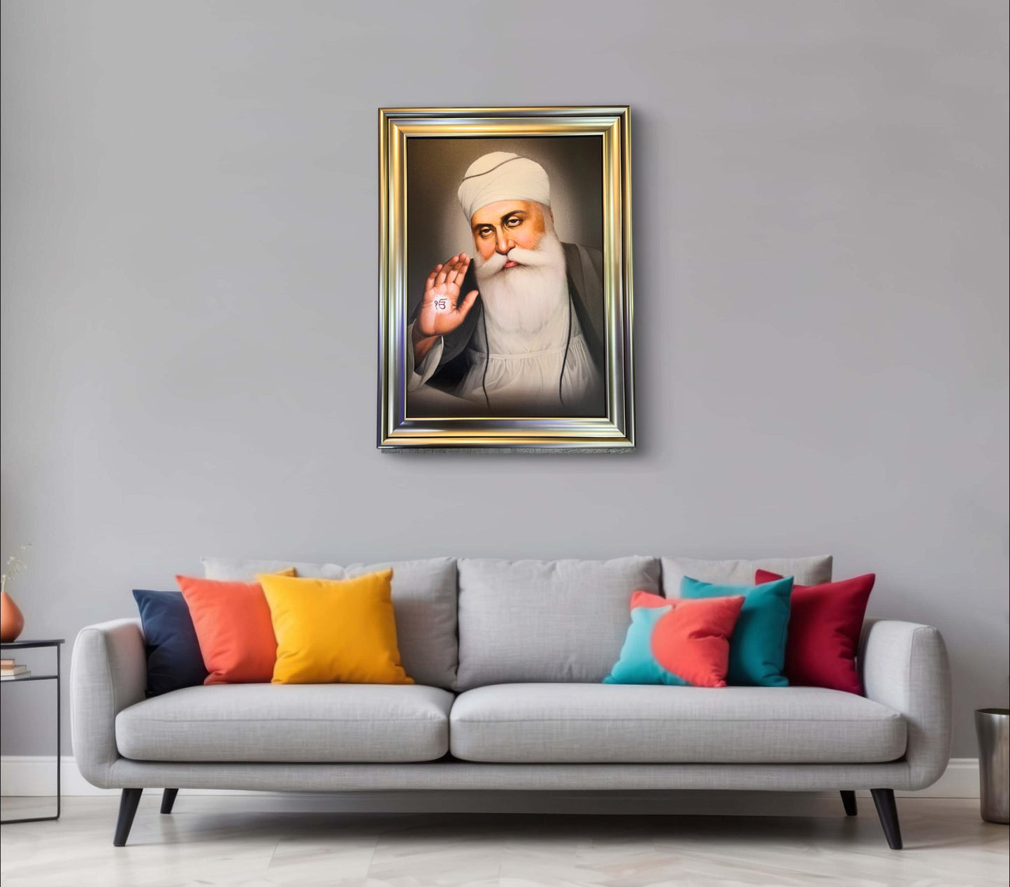 Guru Nanak Dev ji saroop 32x24 inches, sikh photos, Sikh Wall hanging, Sikh gift items,