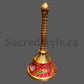 Brass Bell Ghanti, Traditional Indian Bell, Hand Bell, Hindu Rituals Pooja Accessory Item,