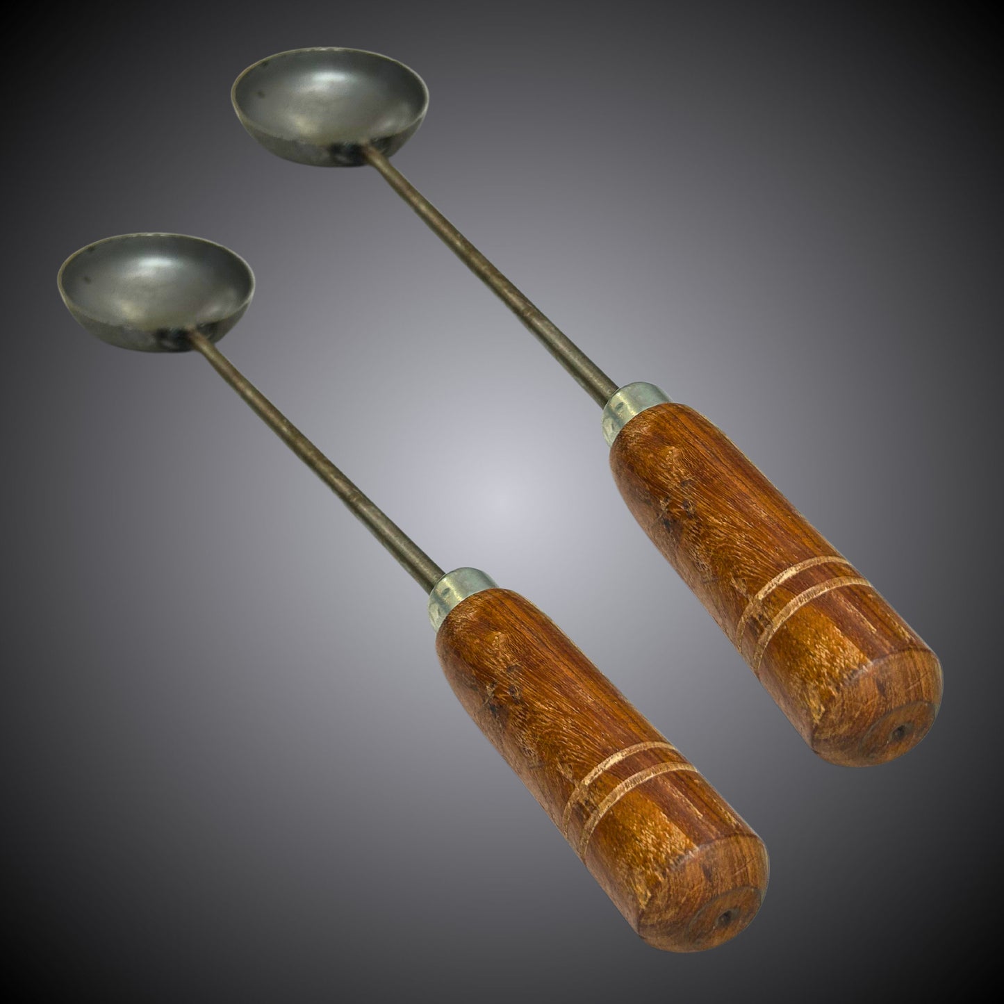 Sarbloh Spoon, Hand Made serving Spoon with wooden handle, Sikh Items,