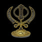 Khanda, Ek Onkar, Metal Khanda, Ik Onkar, Car Dashboard idol, Car decor, Car Dashboard Accessories, Punjabi gift items, Sikh items,