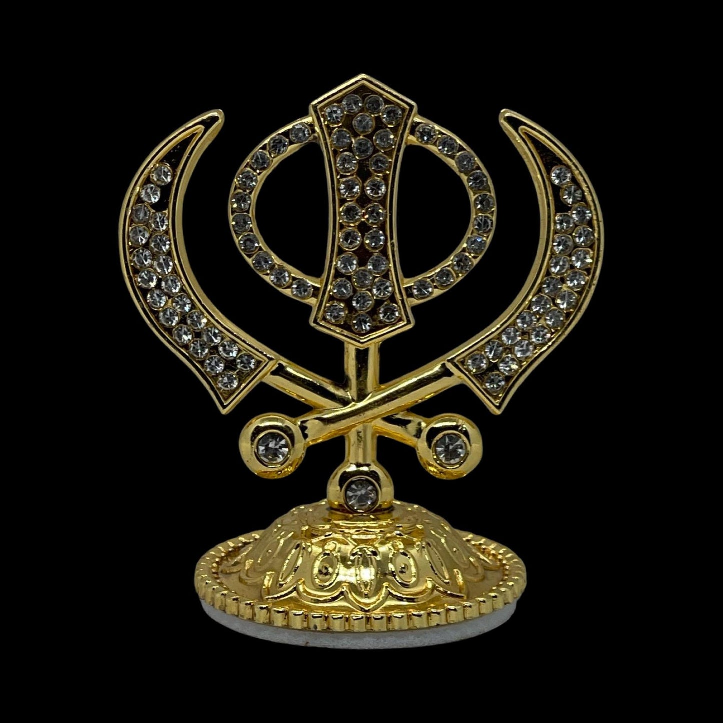 Khanda, Ek Onkar, Metal Khanda, Ik Onkar, Car Dashboard idol, Car decor, Car Dashboard Accessories, Punjabi gift items, Sikh items,
