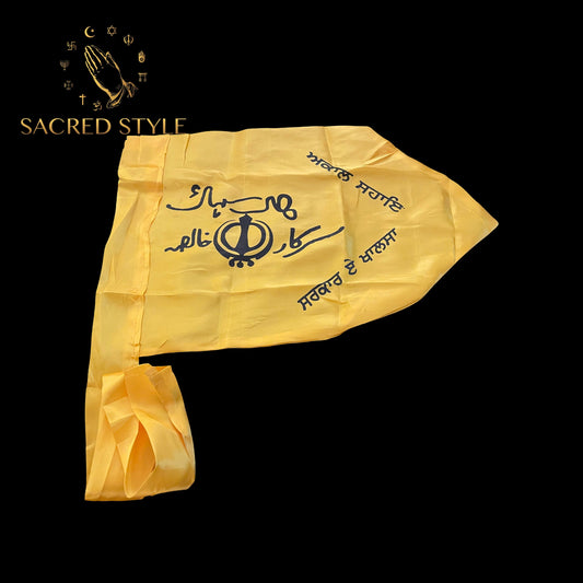 Sarkar E Khalsa Nishan sahib, Khanda Sikh Flag, Jhanda, Panjabi, Sikh gift Items,
