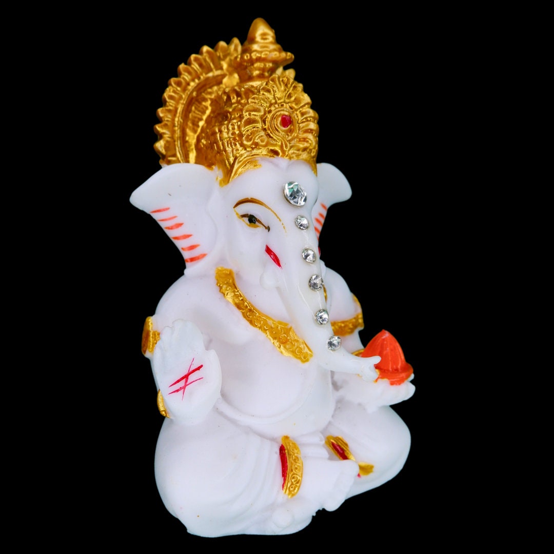 Siri Ganesh Ji Car Dashboard idol, Car dashboard accessories, Hindu god, Siri Ganesha, Hindu Gift Items,