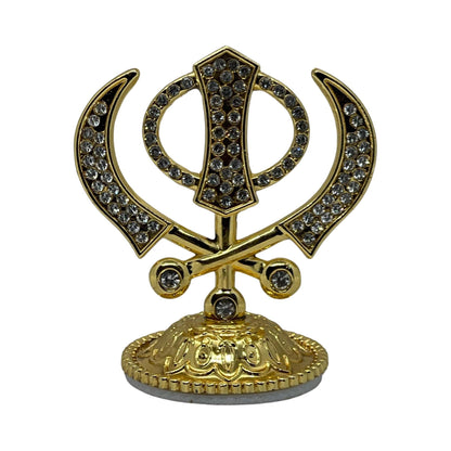 Khanda, Ek Onkar, Metal Khanda, Ik Onkar, Car Dashboard idol, Car decor, Car Dashboard Accessories, Punjabi gift items, Sikh items,