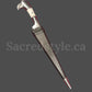 Hand Made Sarbloh Khanjar with Baaz handle, Pesh Kabz, Sikh Kakar, Kukri, Kakkar, Sikh Gift Items