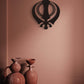 Khanda Metal Wall hanging, Metal Decal, Home Decor, Sikh gift Items,
