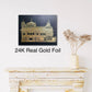 Handmade 24K Real Gold Foil Art, The Golden Temple, Siri Darbar Sahib,Amritsar saab, Home Decor, Wall Decor, Mothers day, Sikh Gift items,
