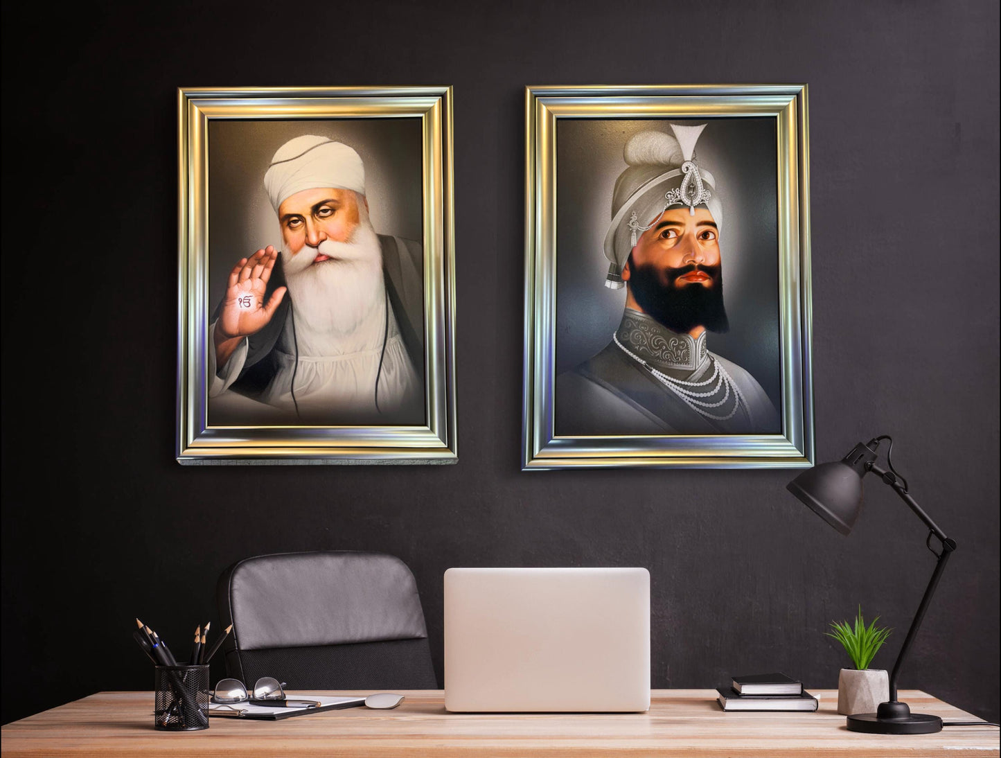 Guru Nanak Dev Sahib Ji Saroop Set of two 19x25 inches, Sikh photos, Sikh gift items, Punjabi,