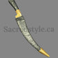 Hand Made Sarbloh Khanjar, Pesh Kabz, Sikh Kakar, Kukri, Kakkar, Sikh Gift Items