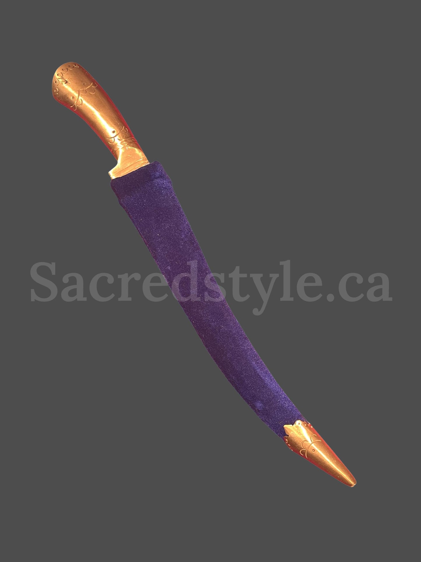 Hand Made Sarbloh Khanjar with Brass handle, Pesh Kabz, Sikh Kakar, Kukri, Kakkar, Sikh Gift Items