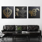 Guru Nanak Dev Ji, Mool Mantar, Khanda, Ek Onkar Mandala, Set of three, Sikh Wall Art, Sikh Home Decor, Punjabi, Sikh Gift Items,
