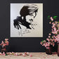 Hand Made SIDHU MOOSEWALA Foil Art On CANVAS| Moosewala Poster| Punjabi Singer | Punjabi Gifts Items