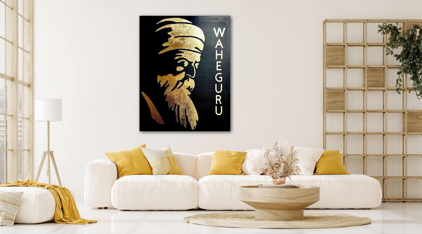 Hand Made Guru Nanak Dev Ji Saroop, Wall Hanging, Home Decor, Sikh Art, Punjabi, Sikh Gifts, Sikh Items,