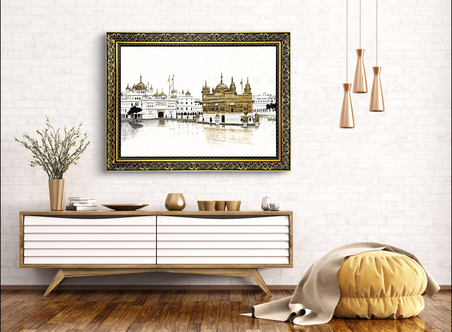 The Golden Temple  Premium Photo 32x24 inches, Sri Darbar Sahib Amritsar, Sikh home Decor, Wall Hanging, Sikh gift items,