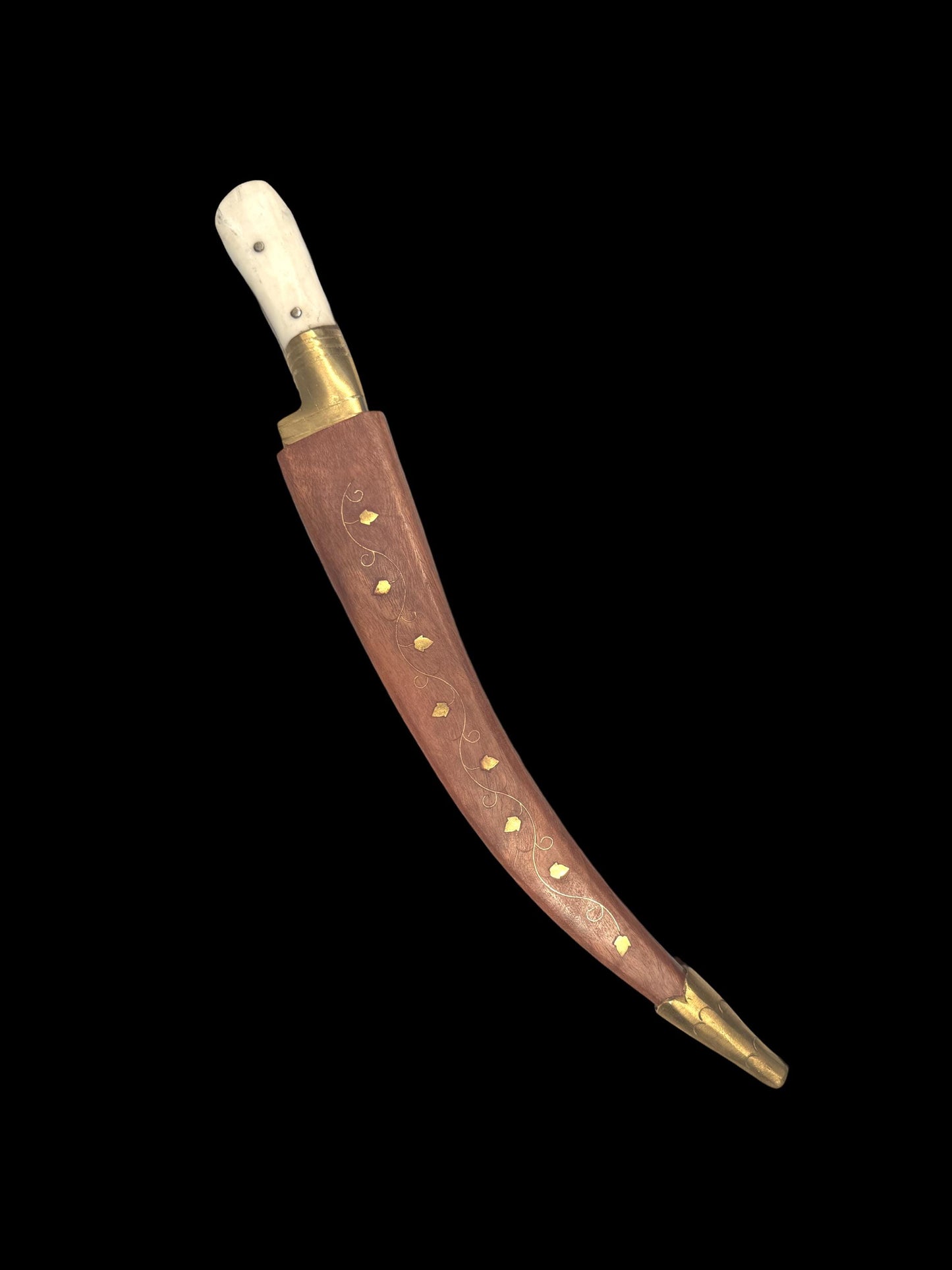 Hand Made Sarbloh Khanjar, wooden case Pesh Kabz, Sikh Kakar, Kukri, Kakkar, Sikh Gift Items