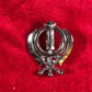 Khanda, Dumala Shastar, Dumala Shingar, Stainless steel khanda pin, Sikh Items,