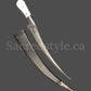 Hand Made Sarbloh Khanjar, Pesh Kabz, Sikh Kakar, Kukri, Kakkar, Sikh Gift Items