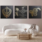 Guru Nanak Dev Ji, Mool Mantar, Khanda, Ek Onkar Mandala, Set of three, Sikh Wall Art, Sikh Home Decor, Punjabi, Sikh Gift Items,