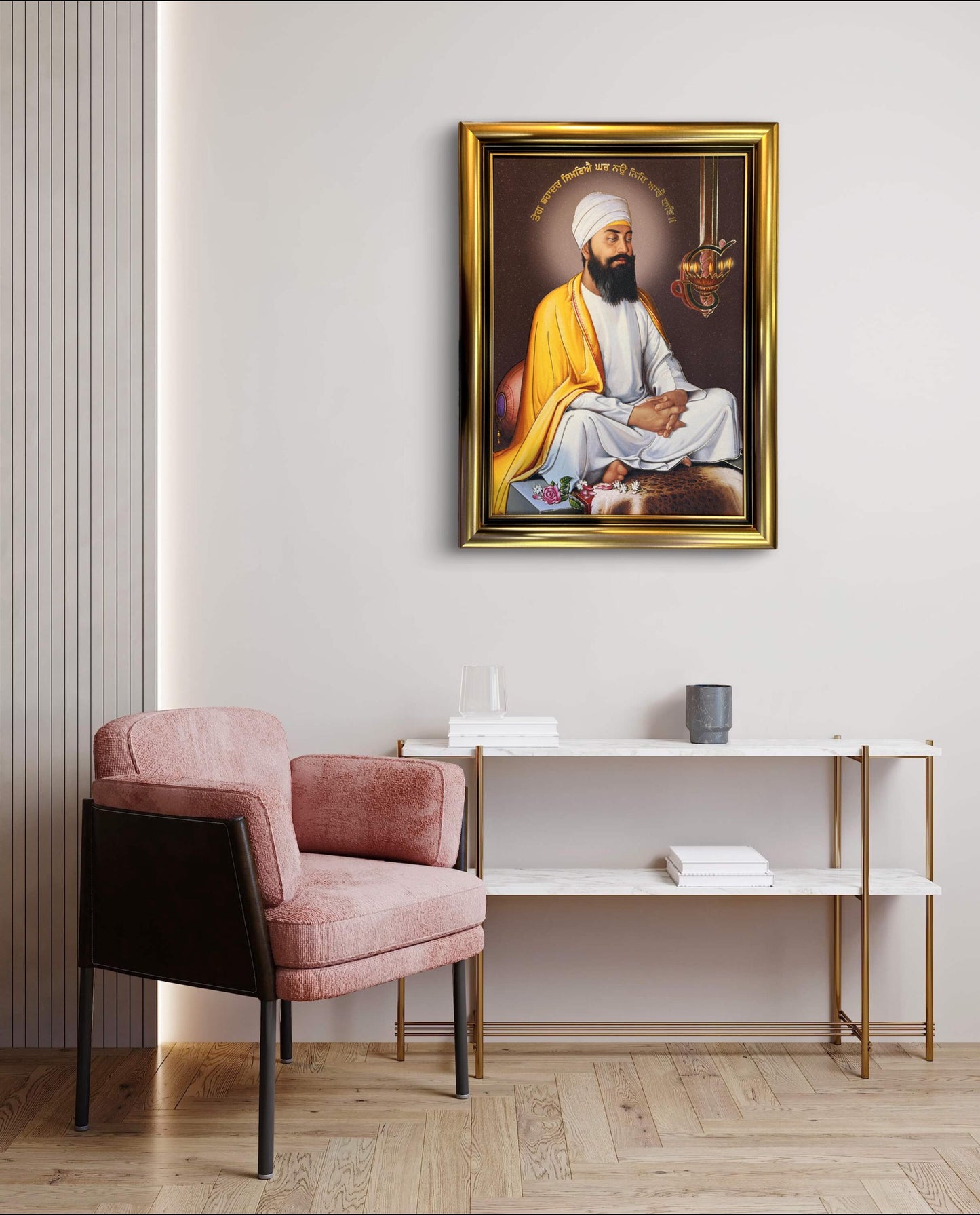 Guru Teg Bahadur ji Saroop 32x24 inches, Sikh Wall hanging, Sikh photos, Sikh gift items,