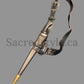 Khanjar and Leather Gatra Set,Sarbloh Khanjar, Strap, Kukri strap, Sikh Kakar, Sikh Kakkar, Sikh Gift Items