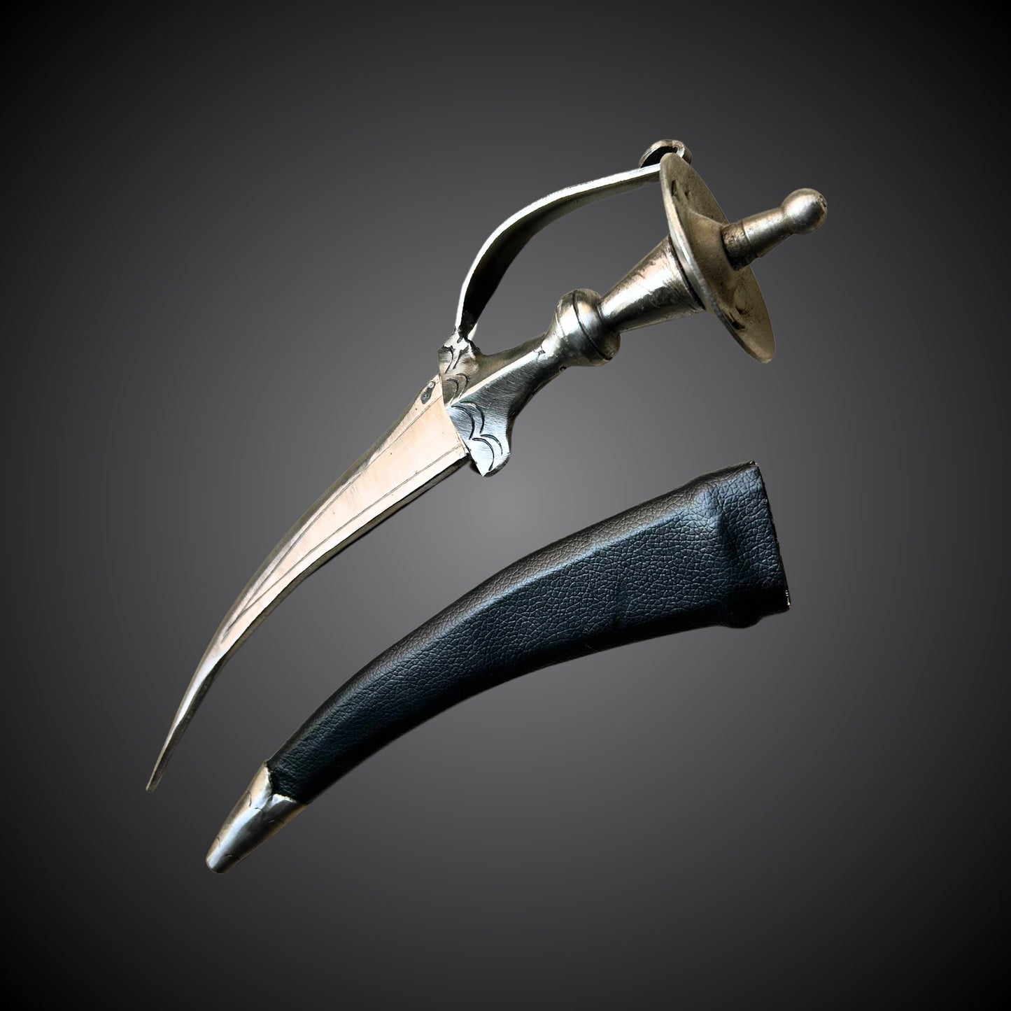 Sikh Khanjar, Sarbloh Khanjar 20 inches, Sikh Kirpan, Sikh Kakar, Pesh Kabz, Nihang Singh Ji, Sikh Gift Items