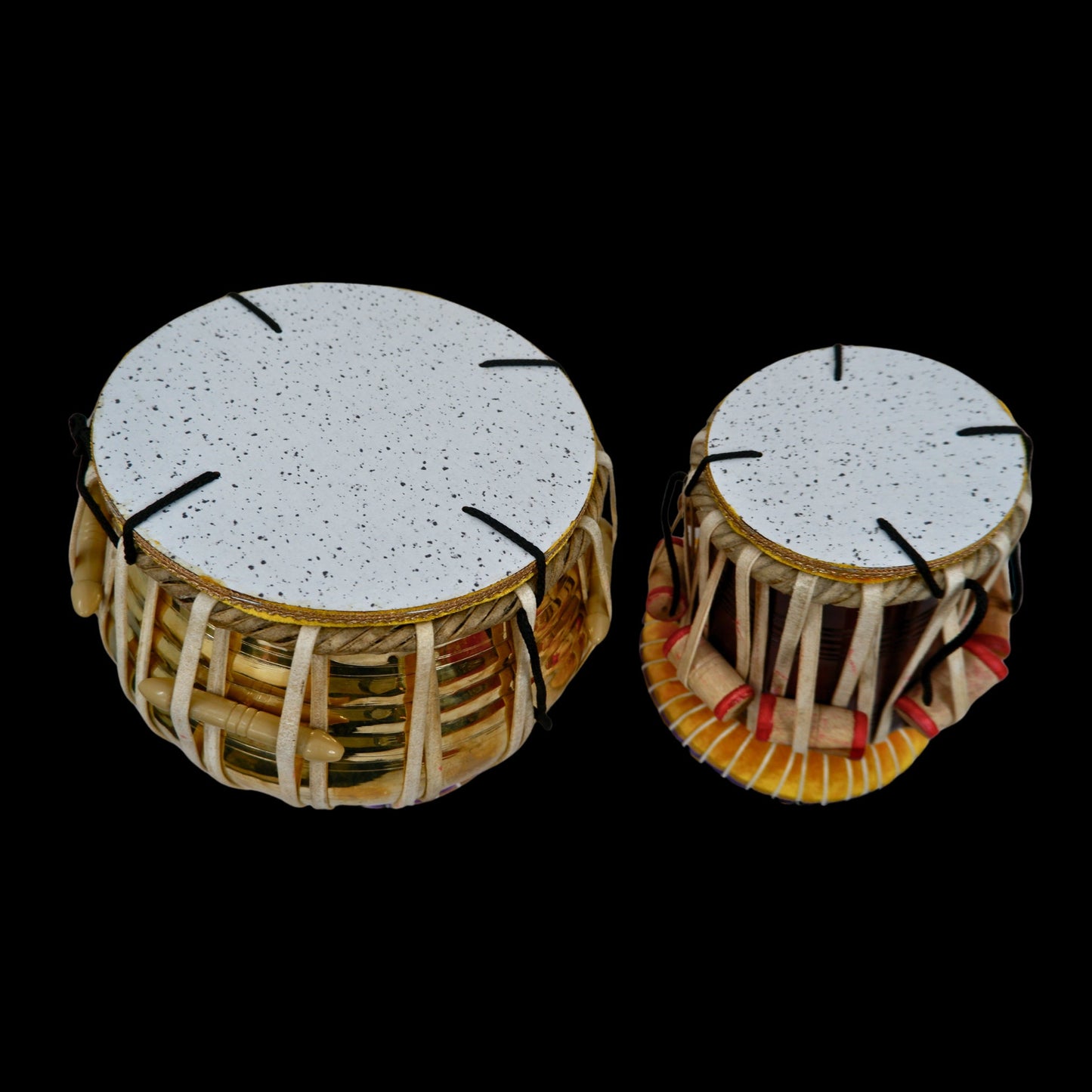 Tabla Set, Indian Drum, Brass Professional Bayan & Dayan Percussion Musical Instrument, Indian Classical Music,