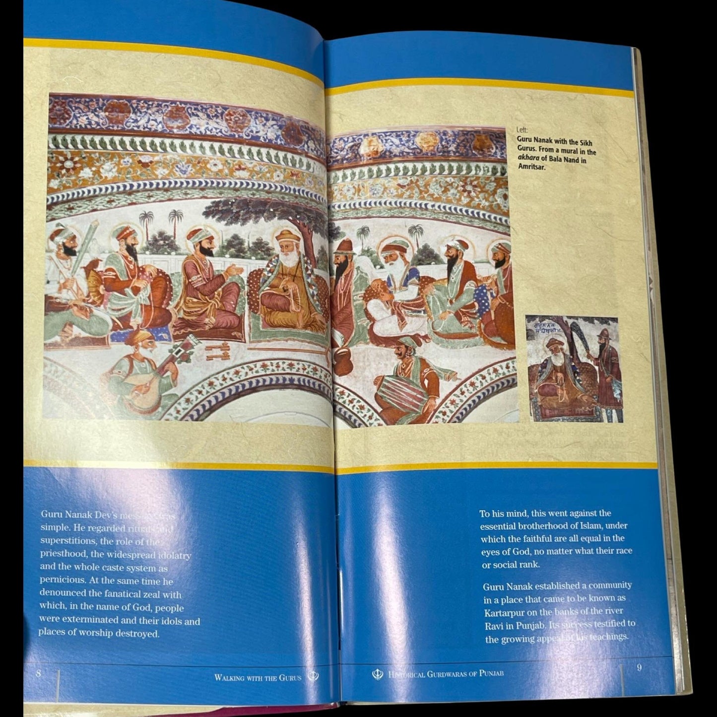Walking with Gurus, Punjab Sikh Travel Book in English, Sikh Guru History, Sikh Gift items, Punjabi Book