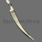 Hand Made Sarbloh Khanjar, Pesh Kabz, Sikh Kakar, Kukri, Kakkar, Sikh Gift Items