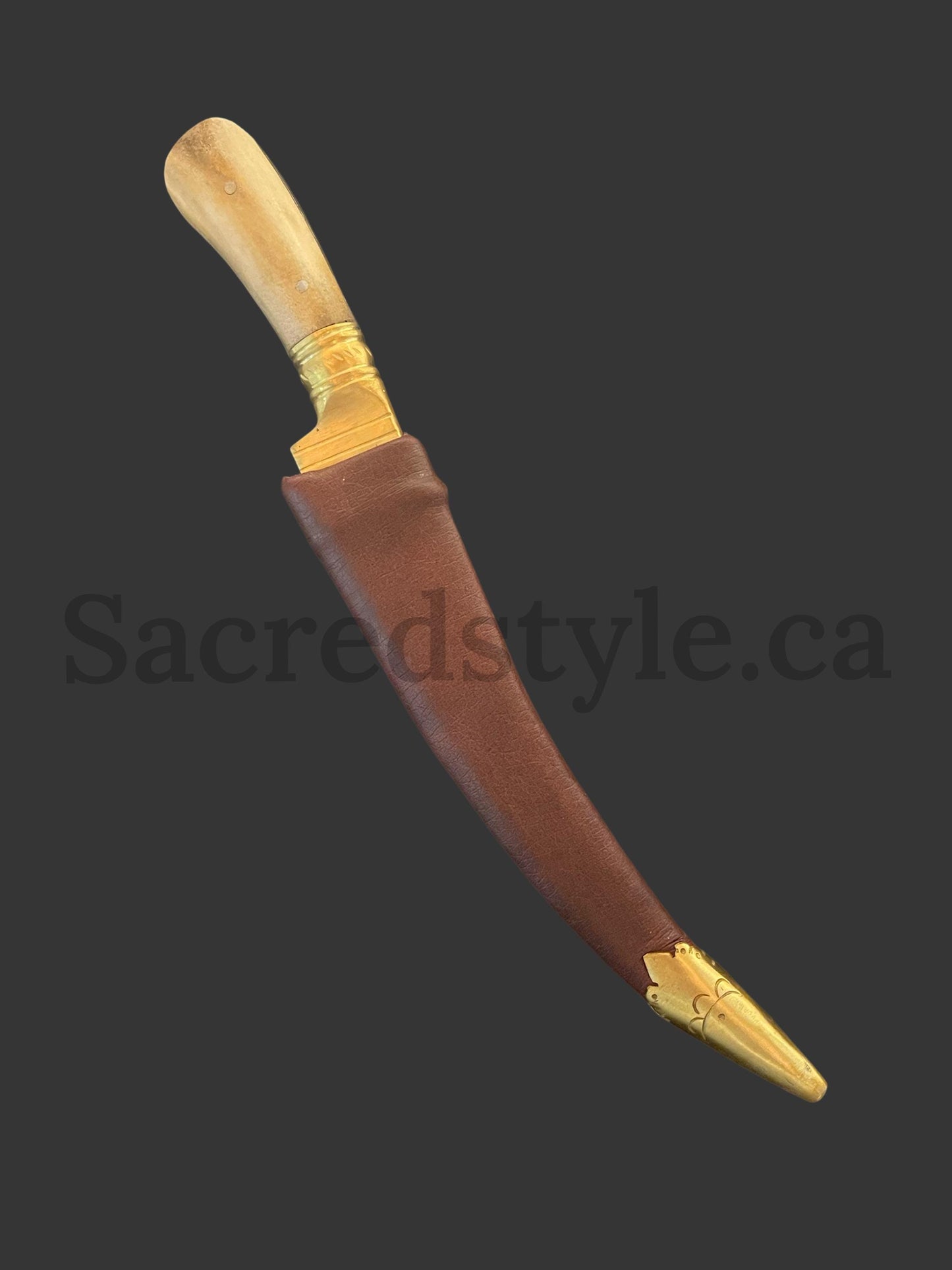 Hand Made Sarbloh Khanjar with 12 Singhi Handle, Pesh Kabz, Sikh Kakar, Kukri, Kakkar, Sikh Gift Items