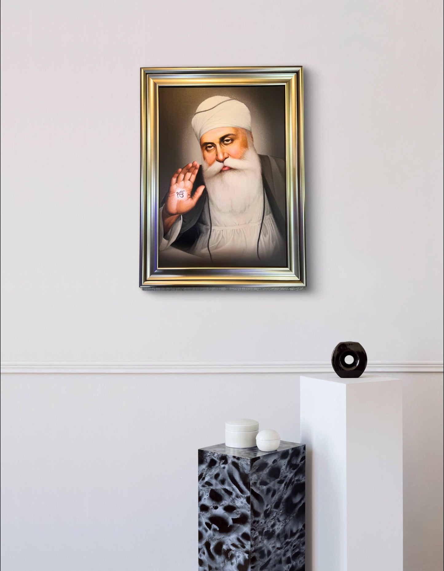 Guru Nanak Dev ji saroop 32x24 inches, sikh photos, Sikh Wall hanging, Sikh gift items,