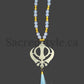 Khanda with beads Car Hanging, Car Decor, Sikh gift Items