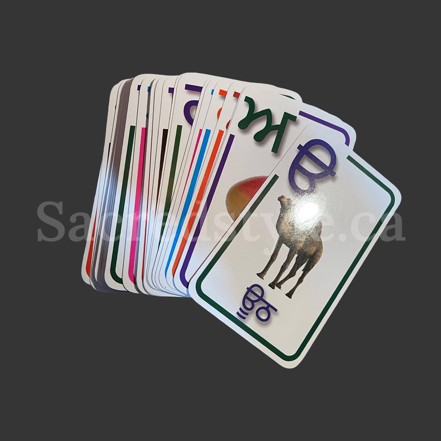 Punjabi flash cards, Gurmukhi, Punjabi Alphabet cards, Punjab, Sikh Gift items.