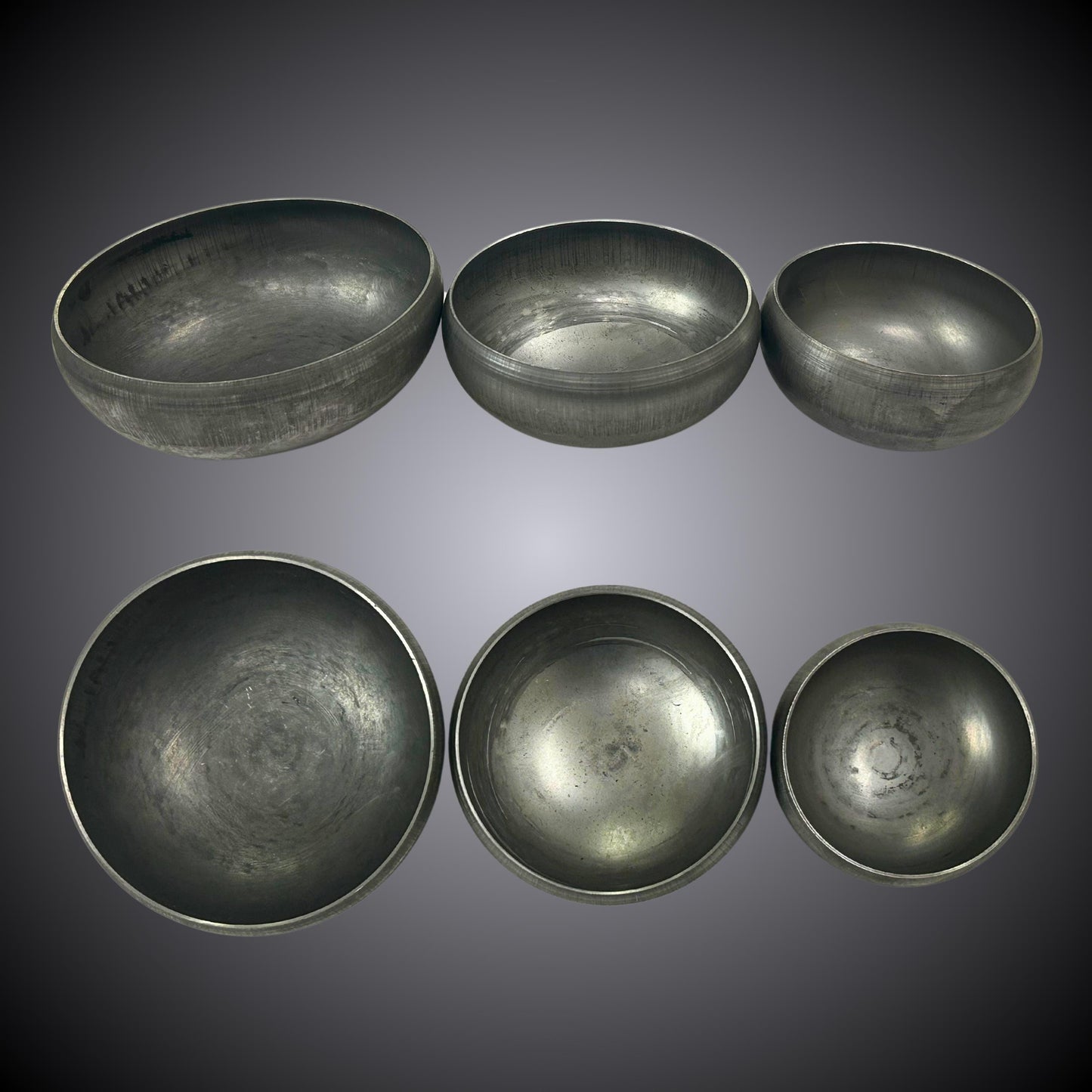 Sarbloh Batta Set of 3 Bowls, Hand Made Iron Bowl, Bata, Sikh Items,