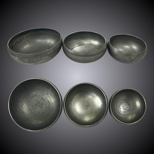 Sarbloh Batta Set of 3 Bowls, Hand Made Iron Bowl, Bata, Sikh Items,