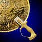 Sikh Kirpan and Dhal Wall hanging, Khanda Metal Wall hanging, Home Decor, Sikh gift Items,